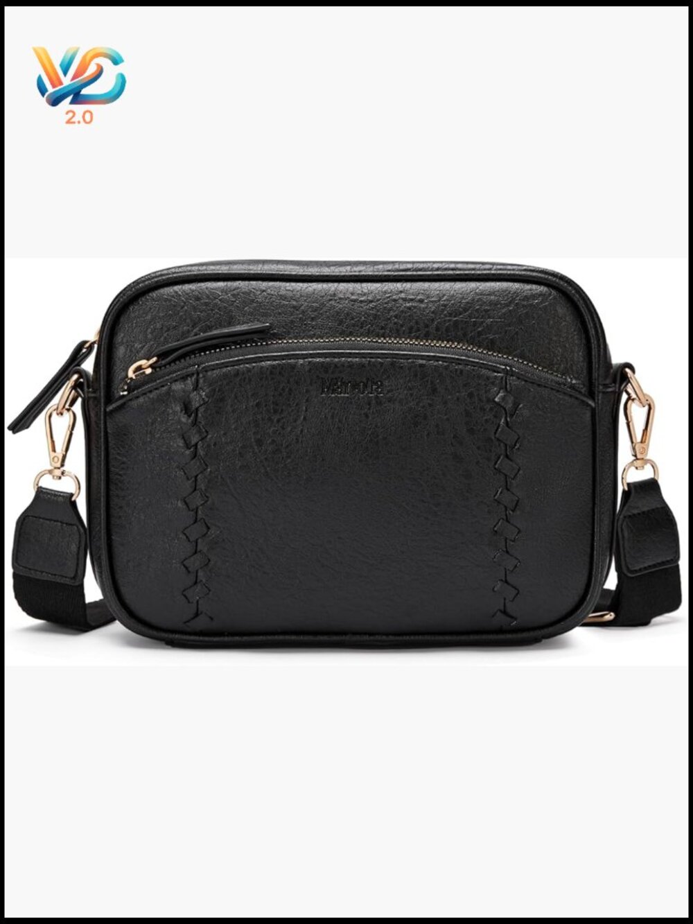 Soft Vegan Leather Lightweight Crossbody Purse With Wallet
